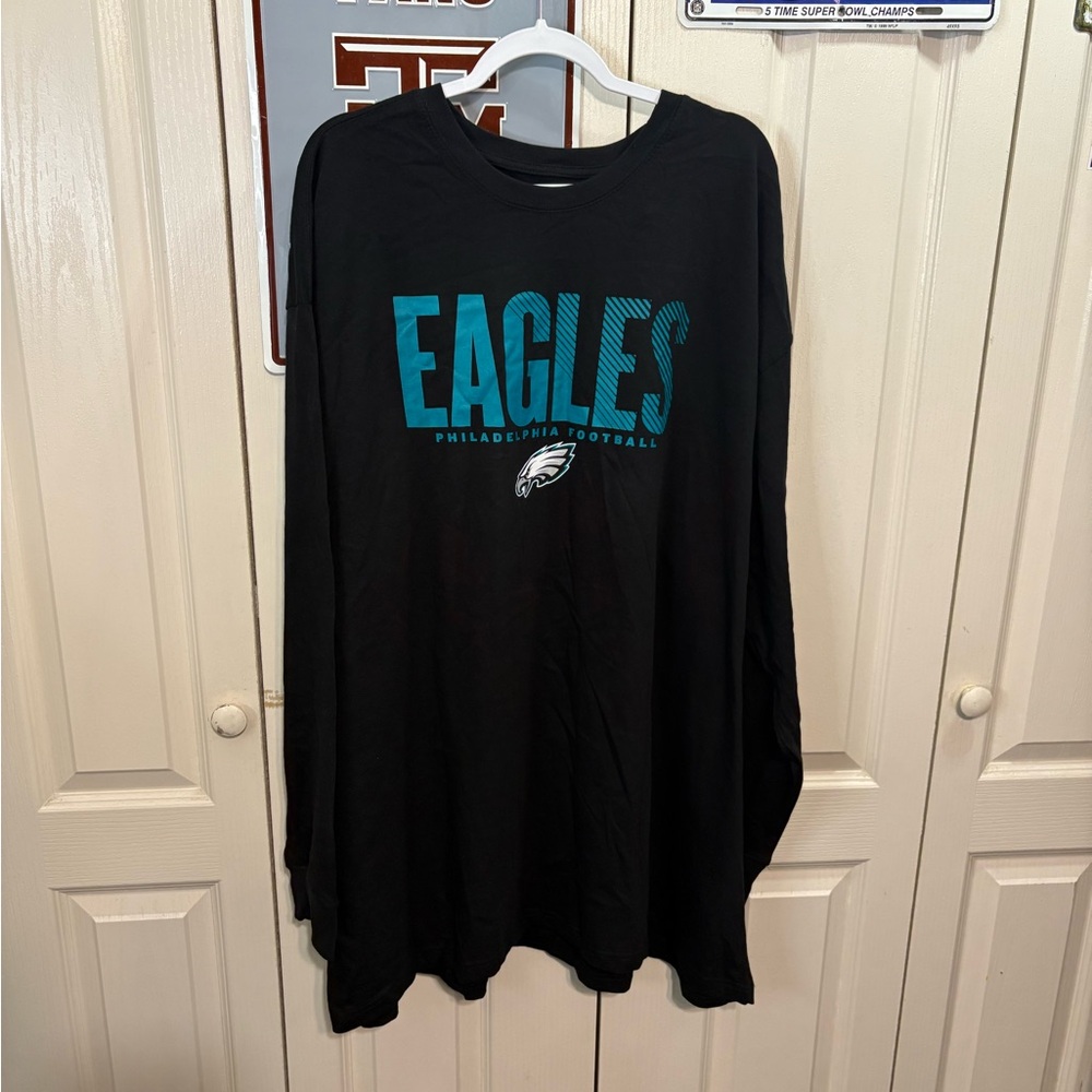 Team Apparel Black and Teal Philadelphia Football Shirt
